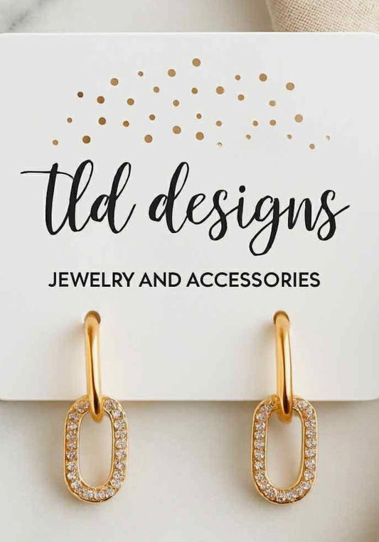 Glam Link Earrings