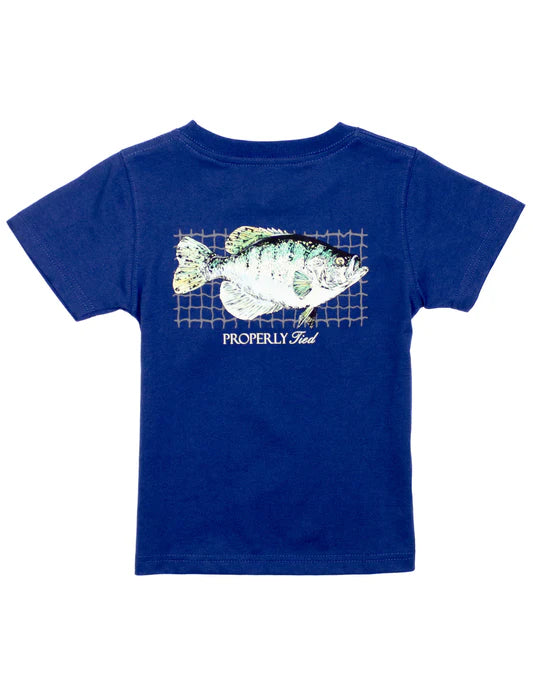 Boys Crappie SS River Blue Tee