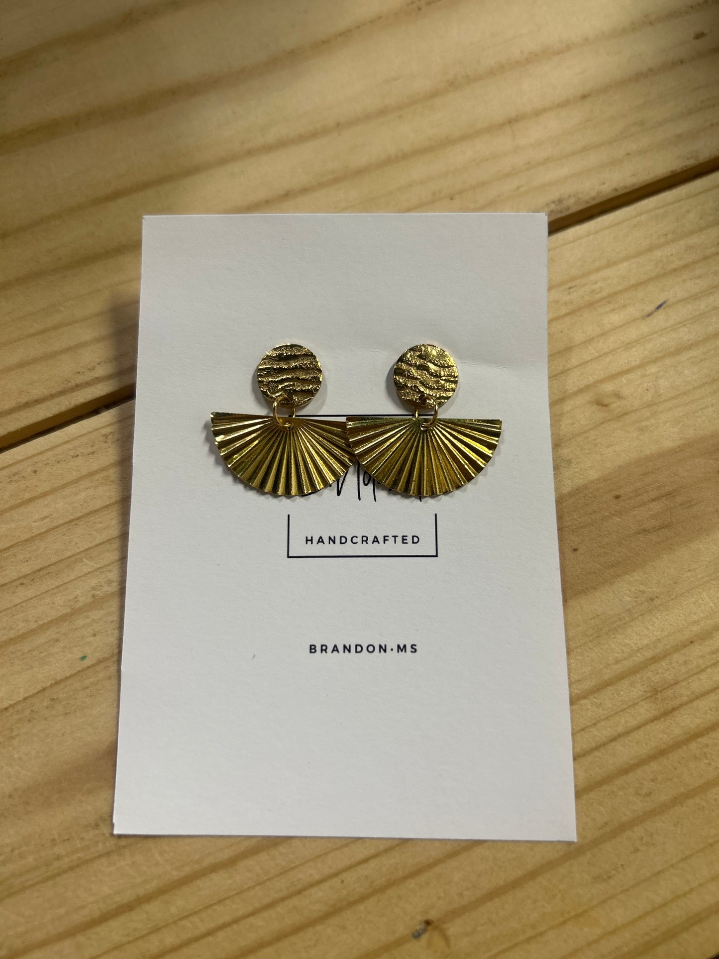 Gold Shiny Small Earrings