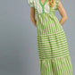 Green Striped Dress