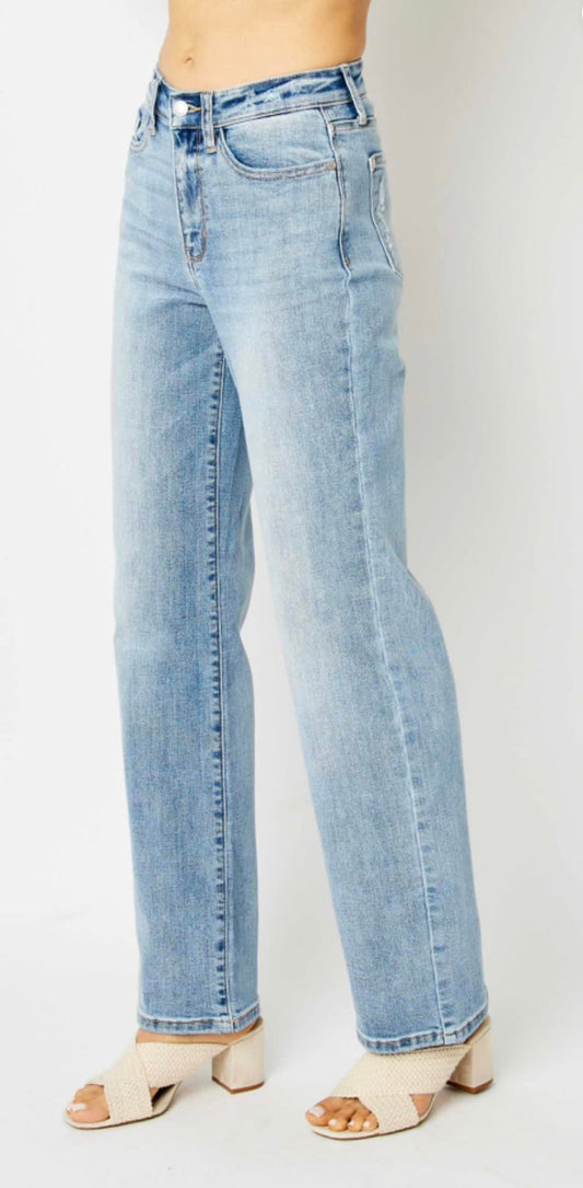 LT Wash High Rise Straight Jeans