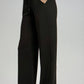 Elastic Waist Solid Color Pants