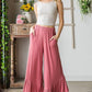 SOLID CASUAL PANTS