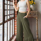 SOLID CASUAL PANTS