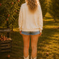 Pumpkin Season Gingham Bow Graphic Sweatshirt