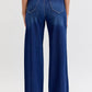 Comfort Dark High Rise Pull-On Wide Leg Denim