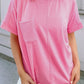 Pink Corded Pocket Top