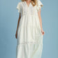 Flutter Sleeve Design Midi Dress