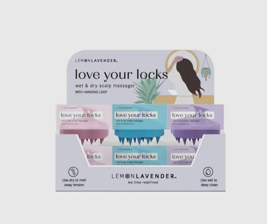 Love your locks wet & dry scalp massager
