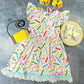 Crayons & Pencils Ruffled Edge Dress