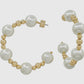 Gold Pearl hoops