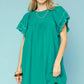 Jade Ruffle Sleeve Dress