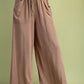 Frayed Cropped Wide Leg Pants