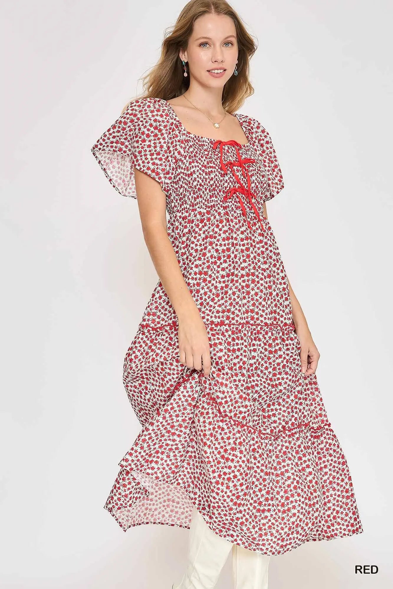 Floral Print Maxi Dress