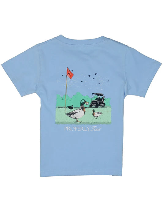 Boys Fowl Play SS Light Blue Tee