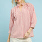 Pink Striped Top