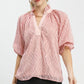 Textured Puff Sleeve Top