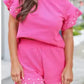 Pink Pearl Flutter Sleeve Set