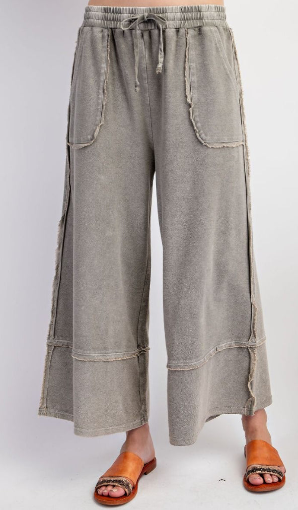 Plus Ash Gray Wide Leg Pant