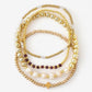 Pearl Chain Stretch Bracelet Set