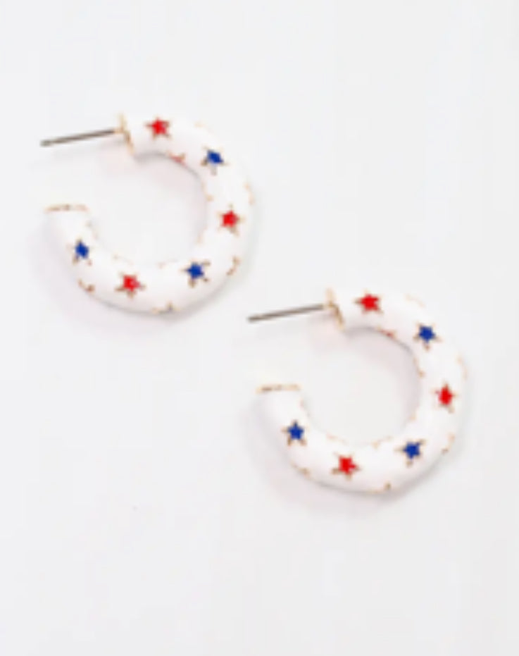 Star Hoop Earrings