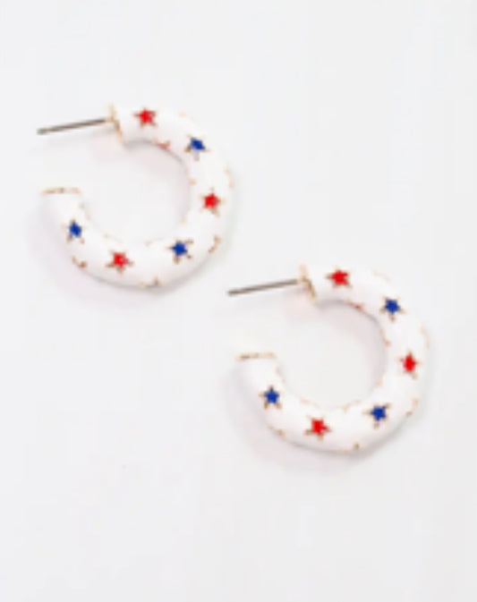 Star Hoop Earrings