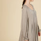 Drawstring Cuff Knit Babydoll Dress LD0804