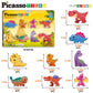 PicassoTiles 8pc Dinosaur Magnetic Action Figures
