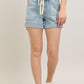 Tie Denim Shorts