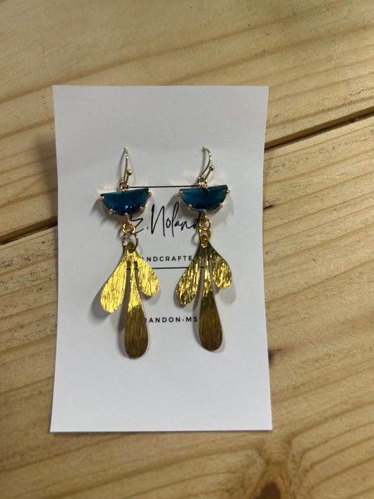 Blue Drop Earrings