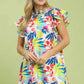 Mix Floral Print Dress