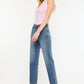 High Rise True Straight Jeans