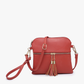 Tara Double Zip Crossbody Bag/Wristlet for Women