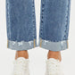 High Rise Slim Straight Jeans