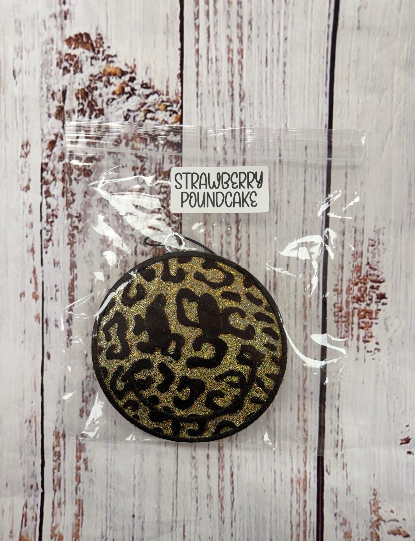 Leopard Print Smiley Face Freshie