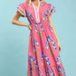 Blossom Meadow Print Midi Dress