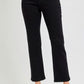 Black High Rise Cropped Jeans