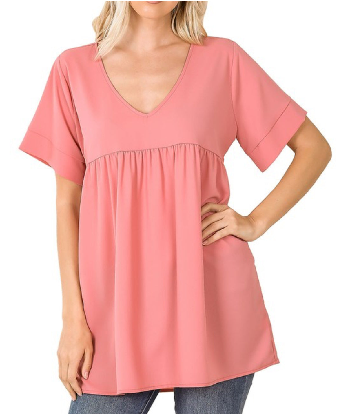 Woven Babydoll Top