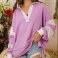 Purple French Terry Top