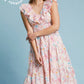 Pink Design Midi Dress
