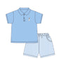 Seersucker Bunny Polo Short Set