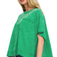 Acid Wash Oversized Top