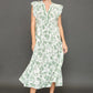 Green Floral Midi Dress