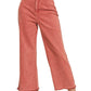 Raw Hem Wide Leg Jeans