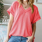 Ribbed V-Neck Top