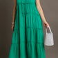 Tiered Tie Midi Dress