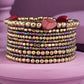 10 layered gold bracelet set