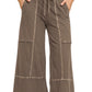 French Terry Exposed Seam Pants