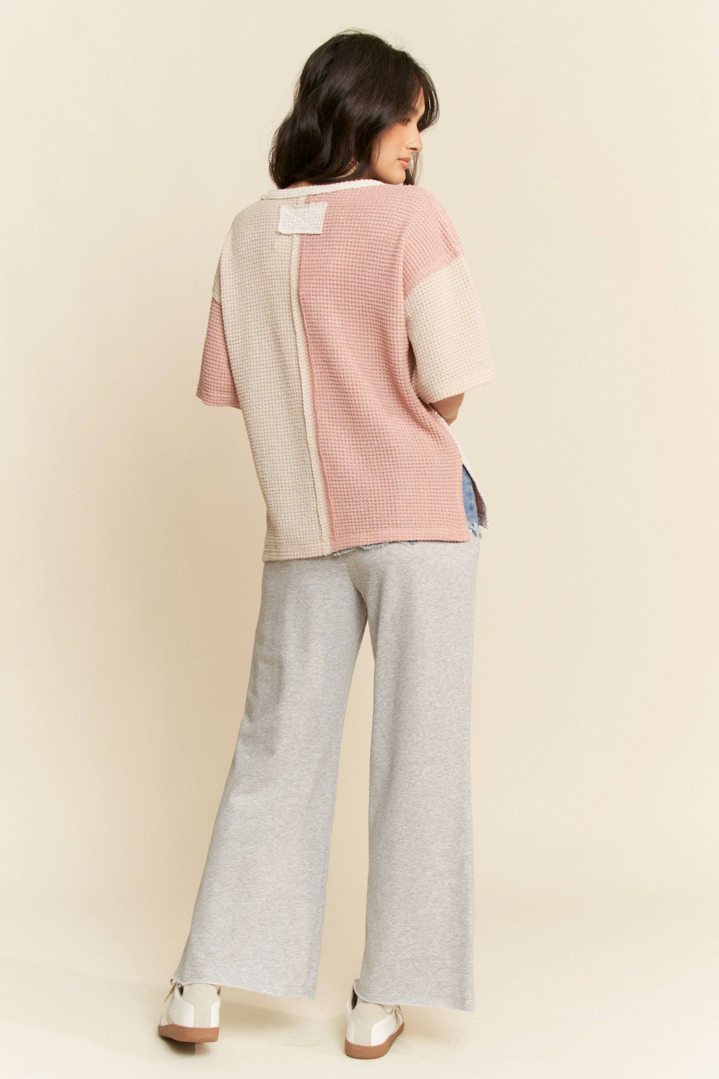 PLUS CASUAL PULLOVER SHORT SLEEVE KNIT TOP