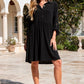 Collared Shirt Dress w/ Pockets